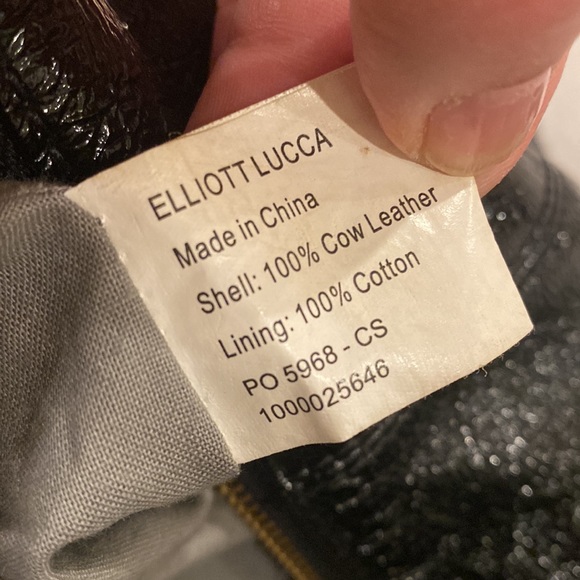 Elliot Luca black 100% leather shoulder bag - Picture 9 of 9